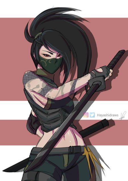 Лига легенд ниндзя девушка