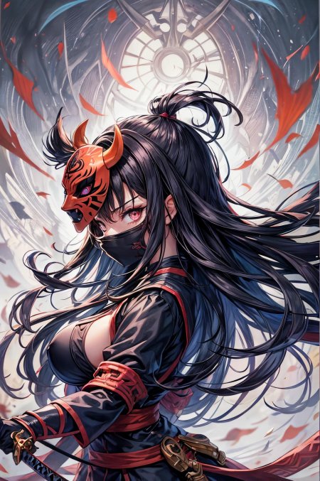 Девушка в маске