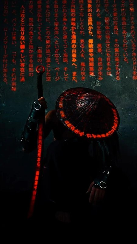 Самурай с катаной 4к