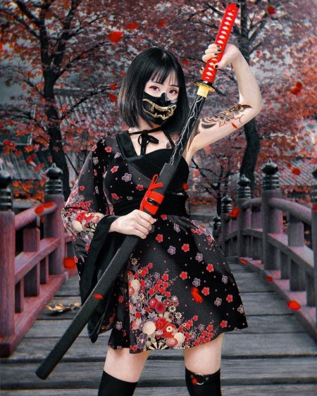 Косплей самурай