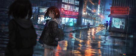 Anime rain