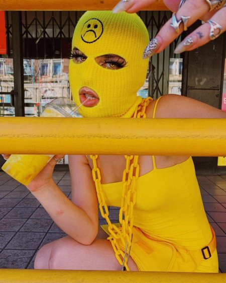 Балаклава для девушек разноцветная