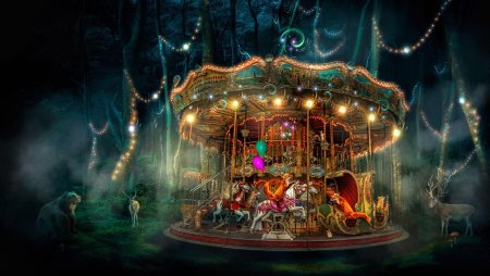 Парк аттракционов карусель