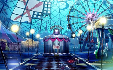 Парк аттракционов фон гача