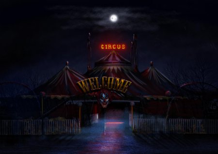 Цирковой шатер шапито заброшенный