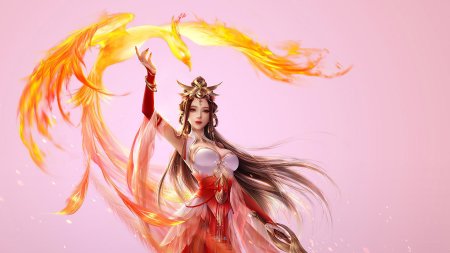 Девушка феникс арт