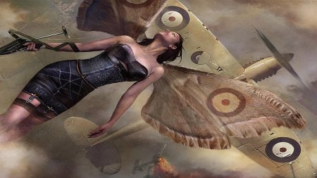 Девушки и самолеты арт