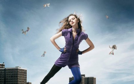 Летающая девушка