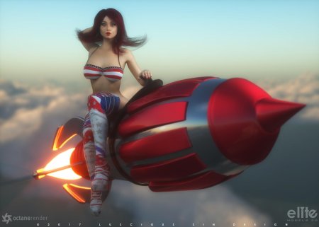 Девушка на ракете