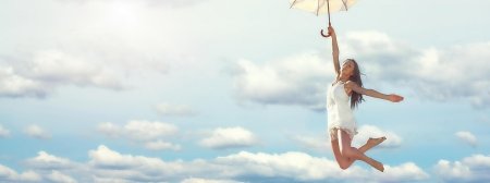 Девушка в полете