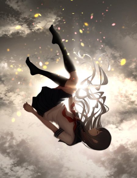 Падающая девушка