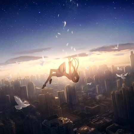 Падающая девушка