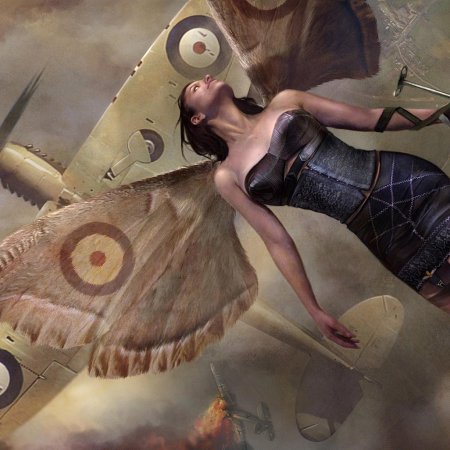 Девушки и самолеты арт