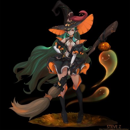 Ведьма хэллоуин