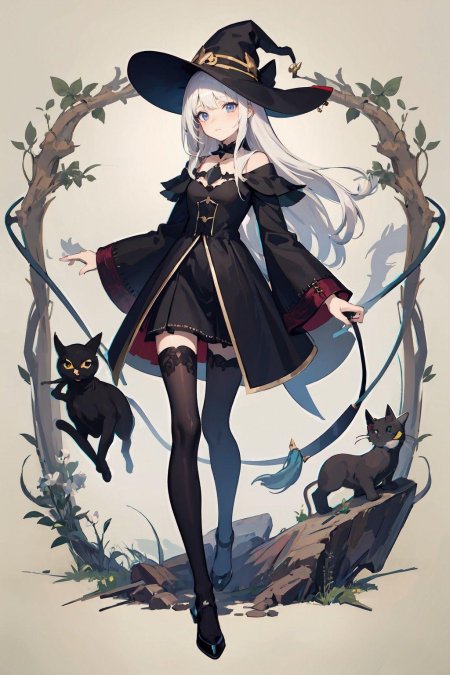 Аниме ведьмочка