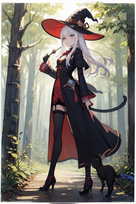 Ведьма аниме арт