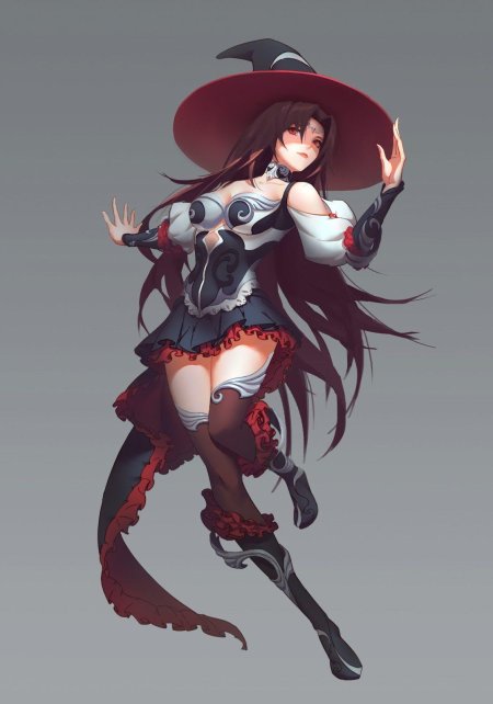 Окита аниме ведьма