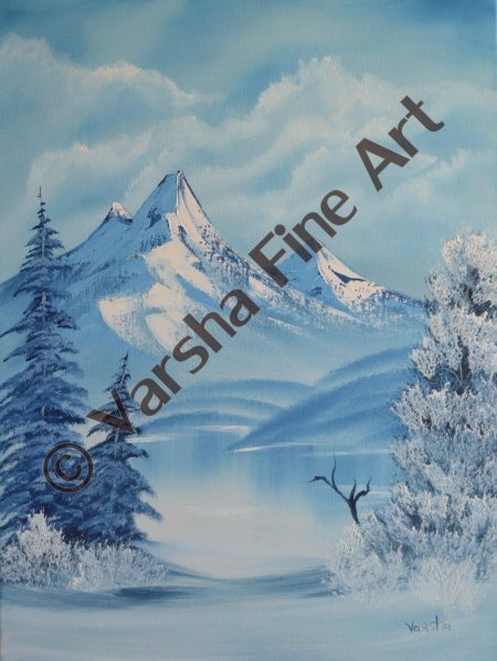 Боб росс зимний пейзаж