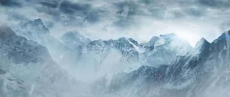 Снежные горы фон