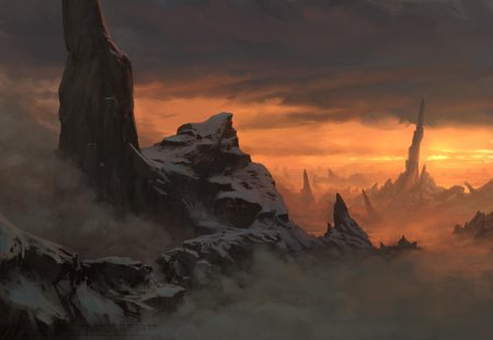 Пейзаж пустоши концепт арт