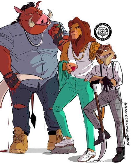 Король лев хуманизация персонажей