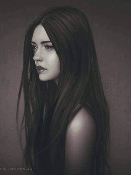 Черноволосая девушка