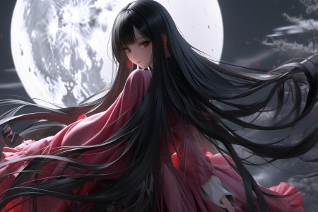 Аниме черные волосы