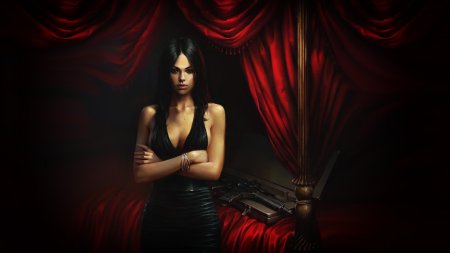 Роковая брюнетка