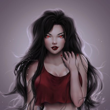 Черноволосая девушка