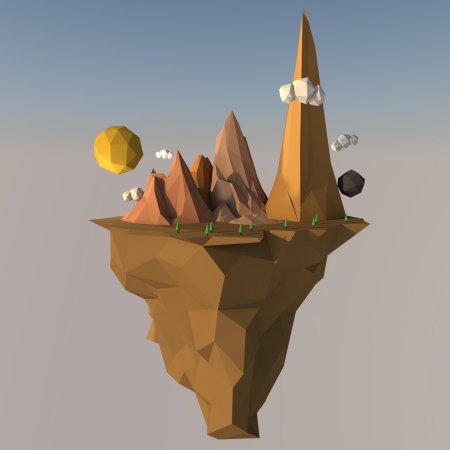 Лоу поли остров