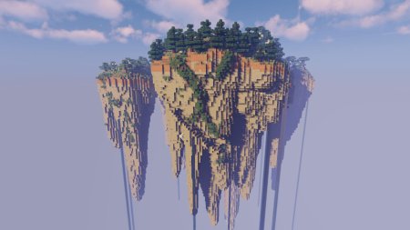 Майнкрафт летающий остров