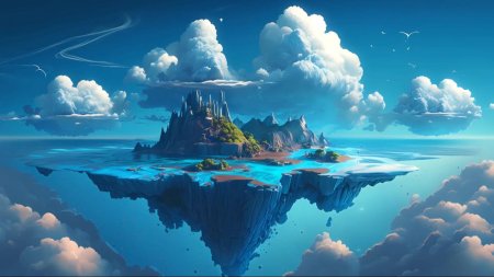 Обои floating island