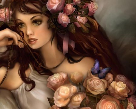 Женщина в цветах