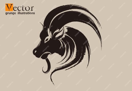 Горный козел вектор