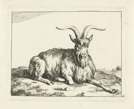 Козел гравюра