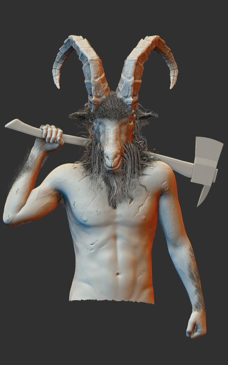 Человек с головой козла