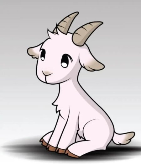 Козленок рисунок