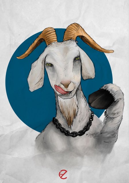 Мультяшная коза