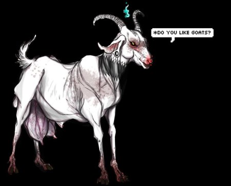 Коза рисунок