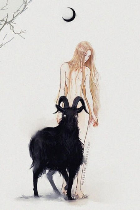 Девушка с козлом