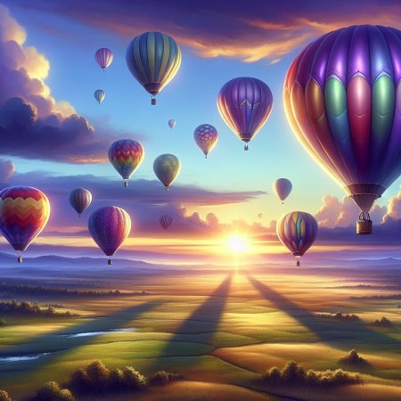 Воздушные шары в небе