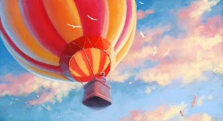 Воздушный шар картина