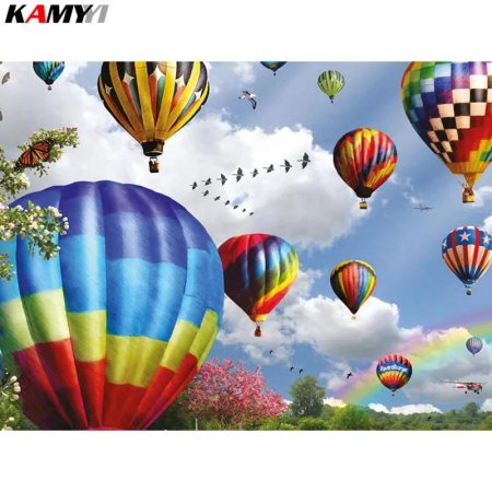 Картина по номерам воздушные шары