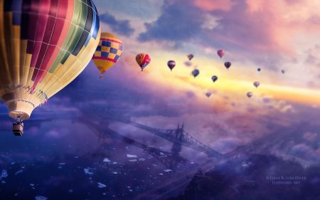 Воздушные шары в небе