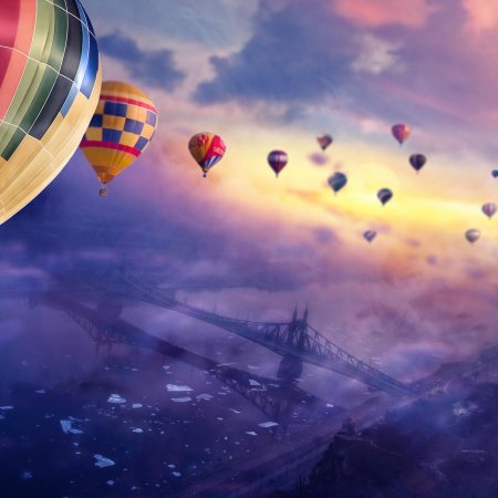 Картина по номерам воздухоплавание