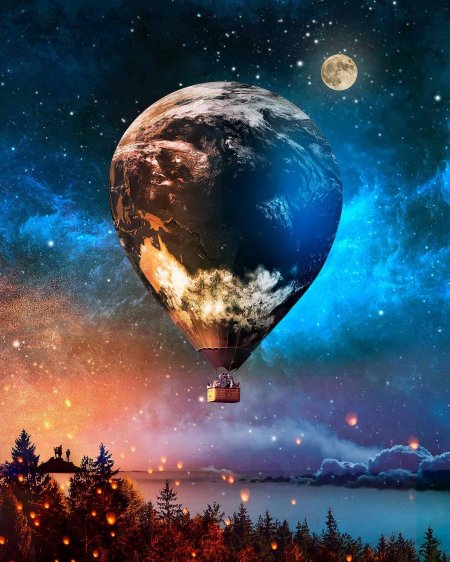 Воздушный шар в космосе