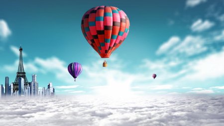 Воздушный шар в небе