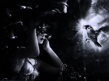 Девушка птица