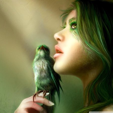 Девушка птица