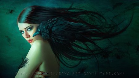 Девушка птица